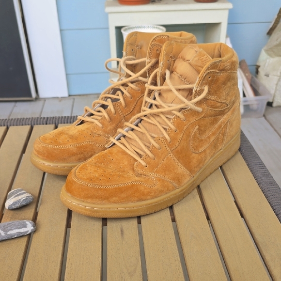 Nike Air Jordan Retro 1 High "Wheat" 2017 Size 14 - Picture 1 of 7